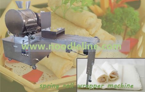 The Working principle of Spring Roll Wrapper Making Machine
