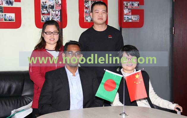 Bangladesh Customer Came to Visit Noodles Making Machine