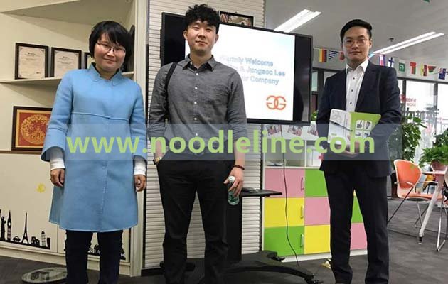 Cold Round Noodle Making Machine To Korea